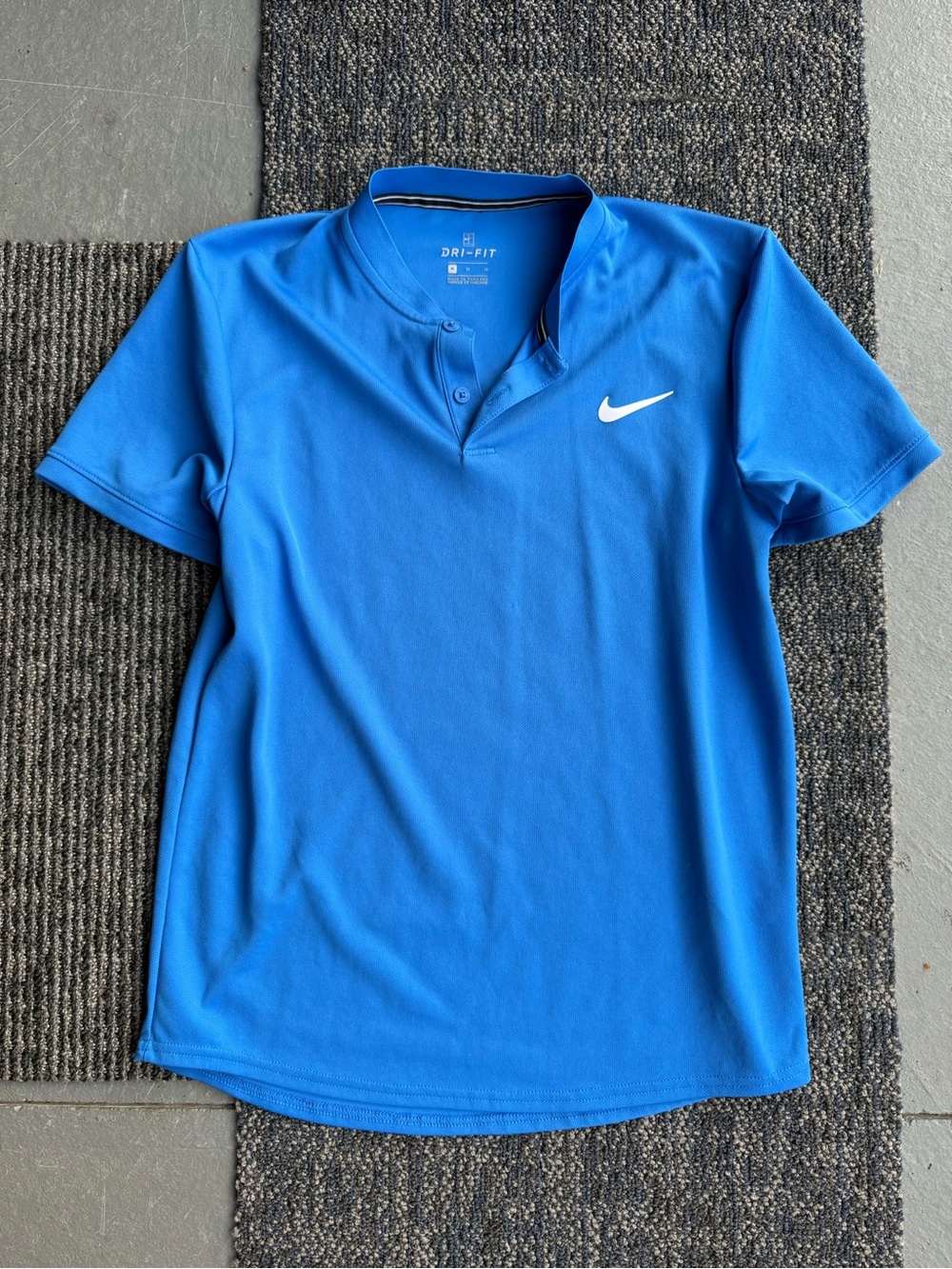 Nike Men’s Royal Blue Dri-FIT Polo with White Swoosh